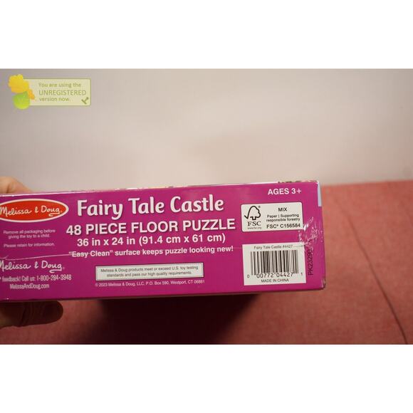 Melissa And Doug Fairy Tale Castle Jumbo Floor Puzzle 48pc - Picture 3 of 3